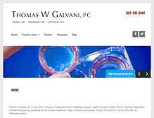 Tablet Screenshot of galvanilegal.com